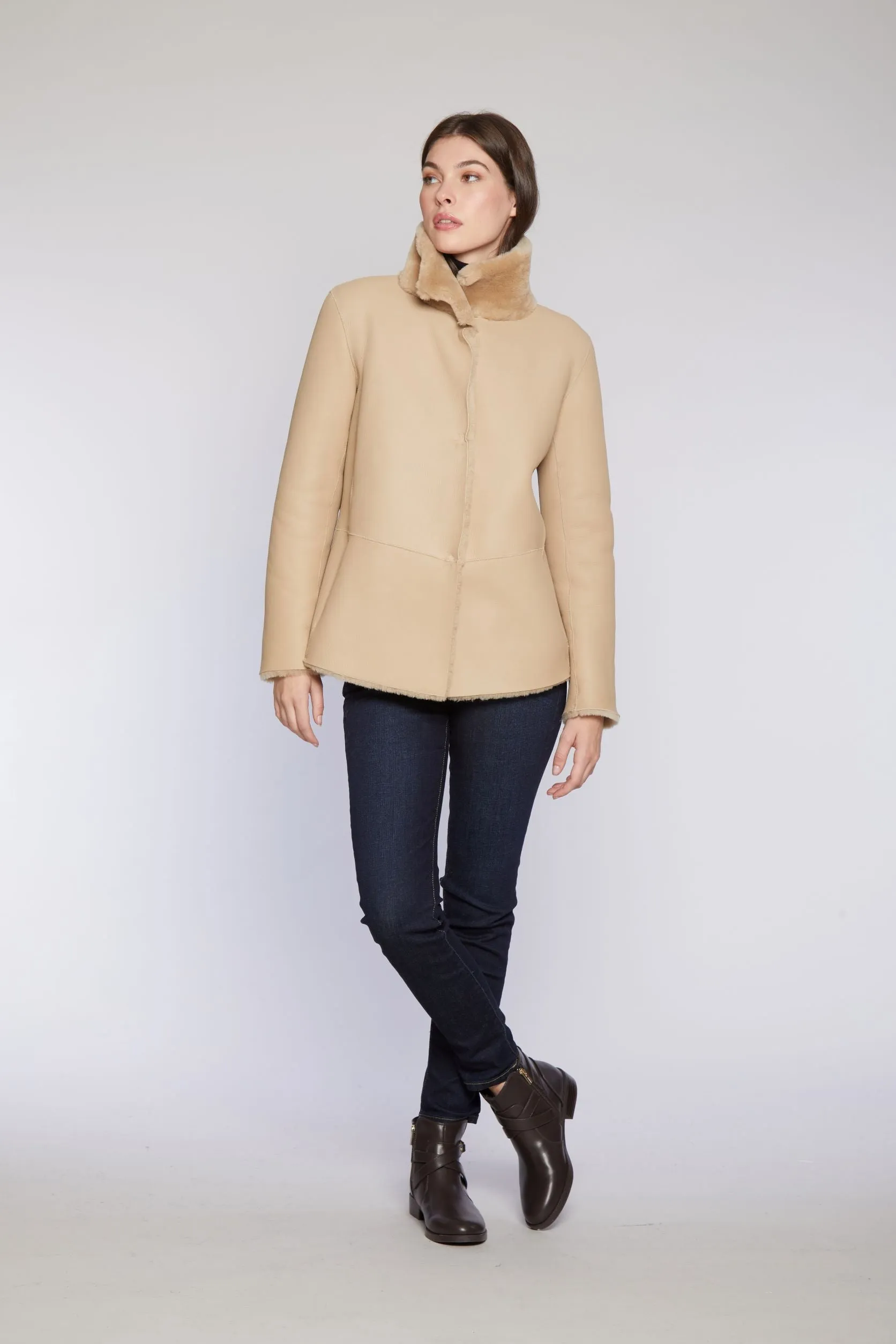 #865 Reversible Shearling Jacket Shearling