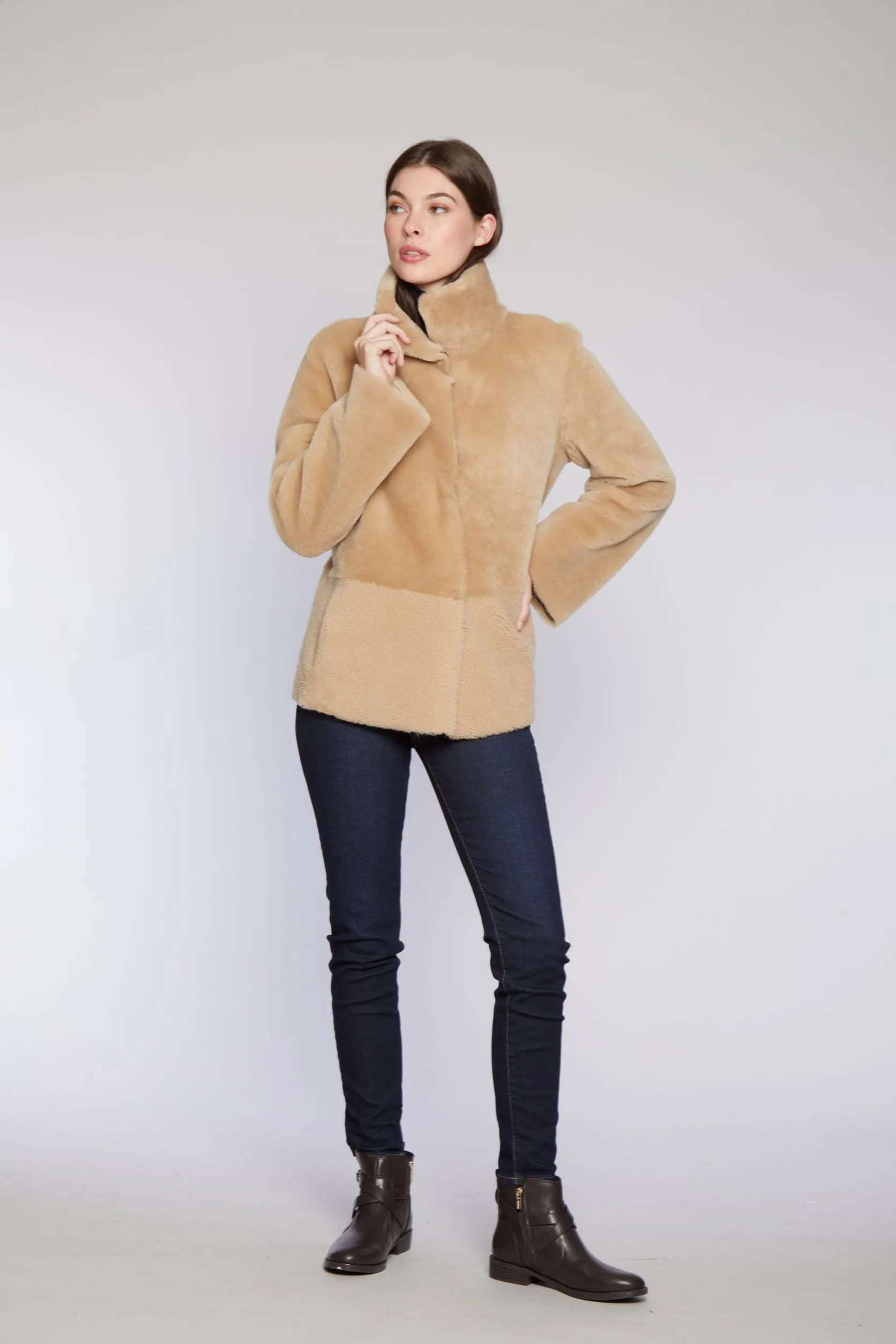 #865 Reversible Shearling Jacket Shearling