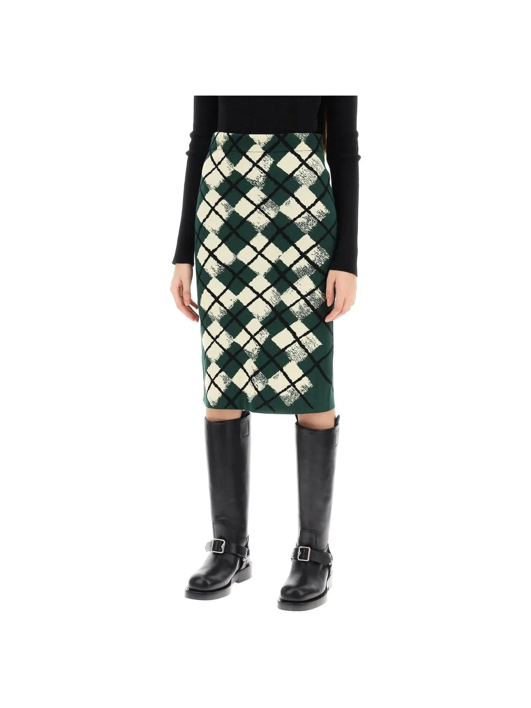 Argyle Cotton Skirt