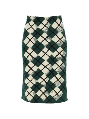 Argyle Cotton Skirt