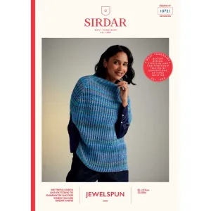 Bellflower Poncho in Sirdar Jewelspun Aran - Digital Version 10721