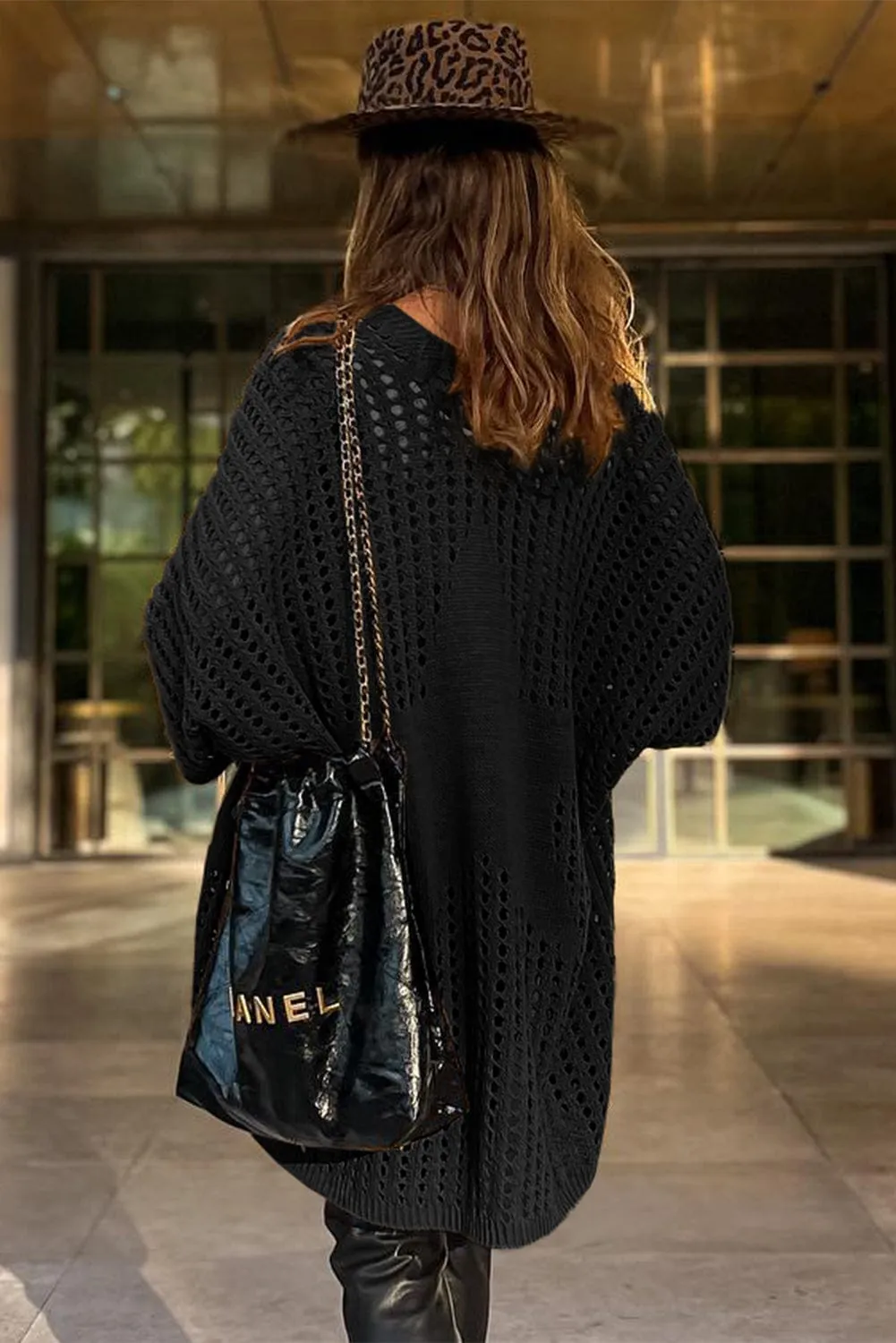 Black Knitted Cardigan