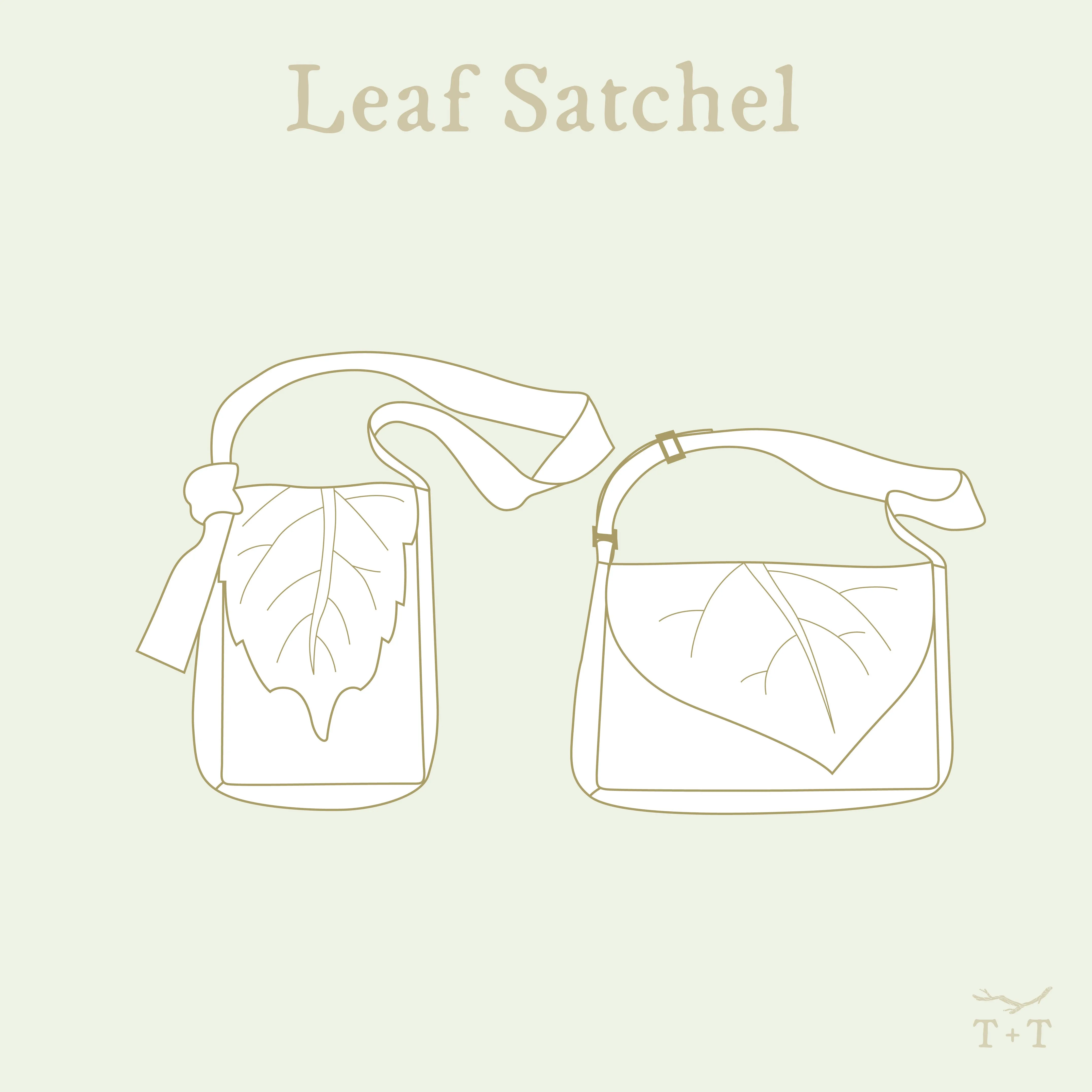 BUNDLE - Foraging   Leaf Satchel Sewing Patterns