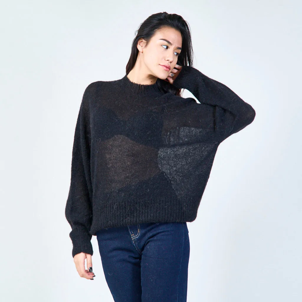 Classic round neck soft sweater wholesale