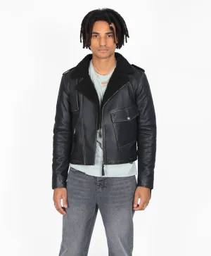 Cropped Mac Leather Biker