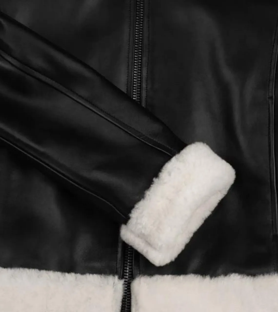 Diara Women's Black Shearling Leather Jacket