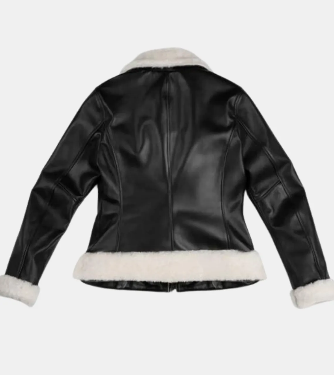 Diara Women's Black Shearling Leather Jacket