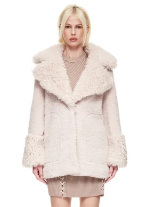 Ena Pelly April Faux Fur Teddy Jacket