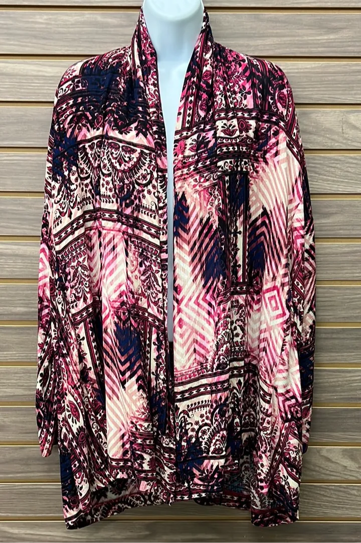 Fuchsia Mix Cardigan