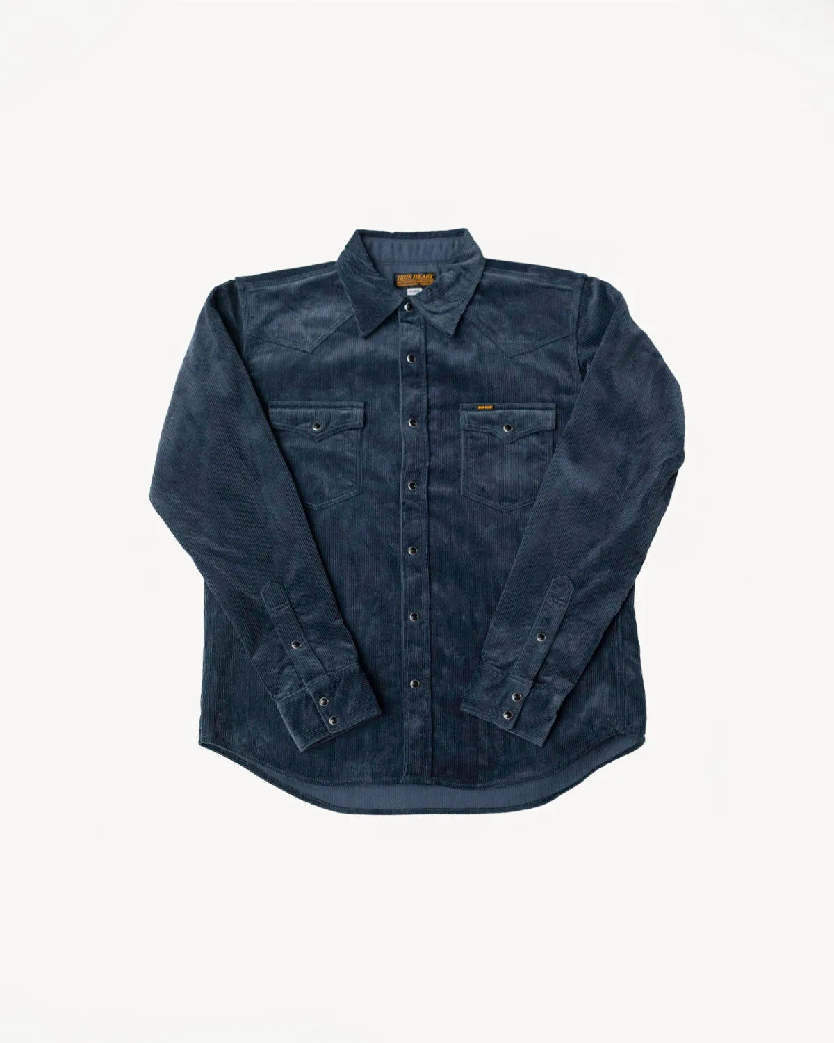 IHSH-398-NAV - 11oz Corduroy Western Shirt - Navy