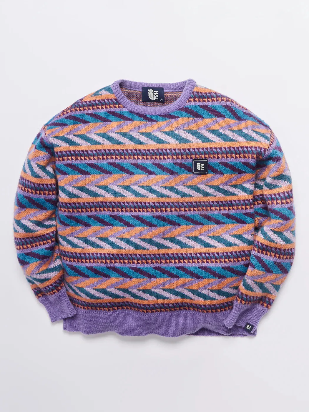 Kirby Retro Pattern Knitted Jumper - Honeycomb