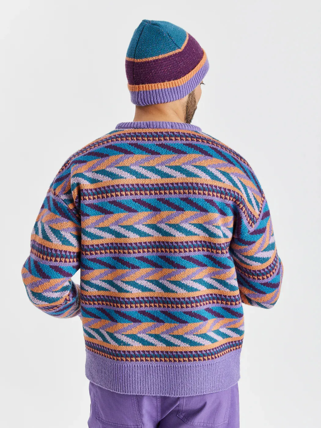 Kirby Retro Pattern Knitted Jumper - Honeycomb