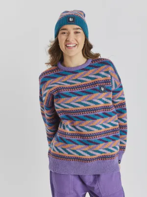 Kirby Retro Pattern Knitted Jumper - Honeycomb