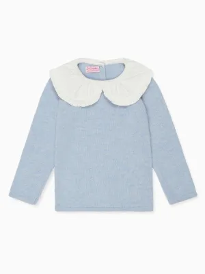 Light Blue Lupita Merino Girl Jumper