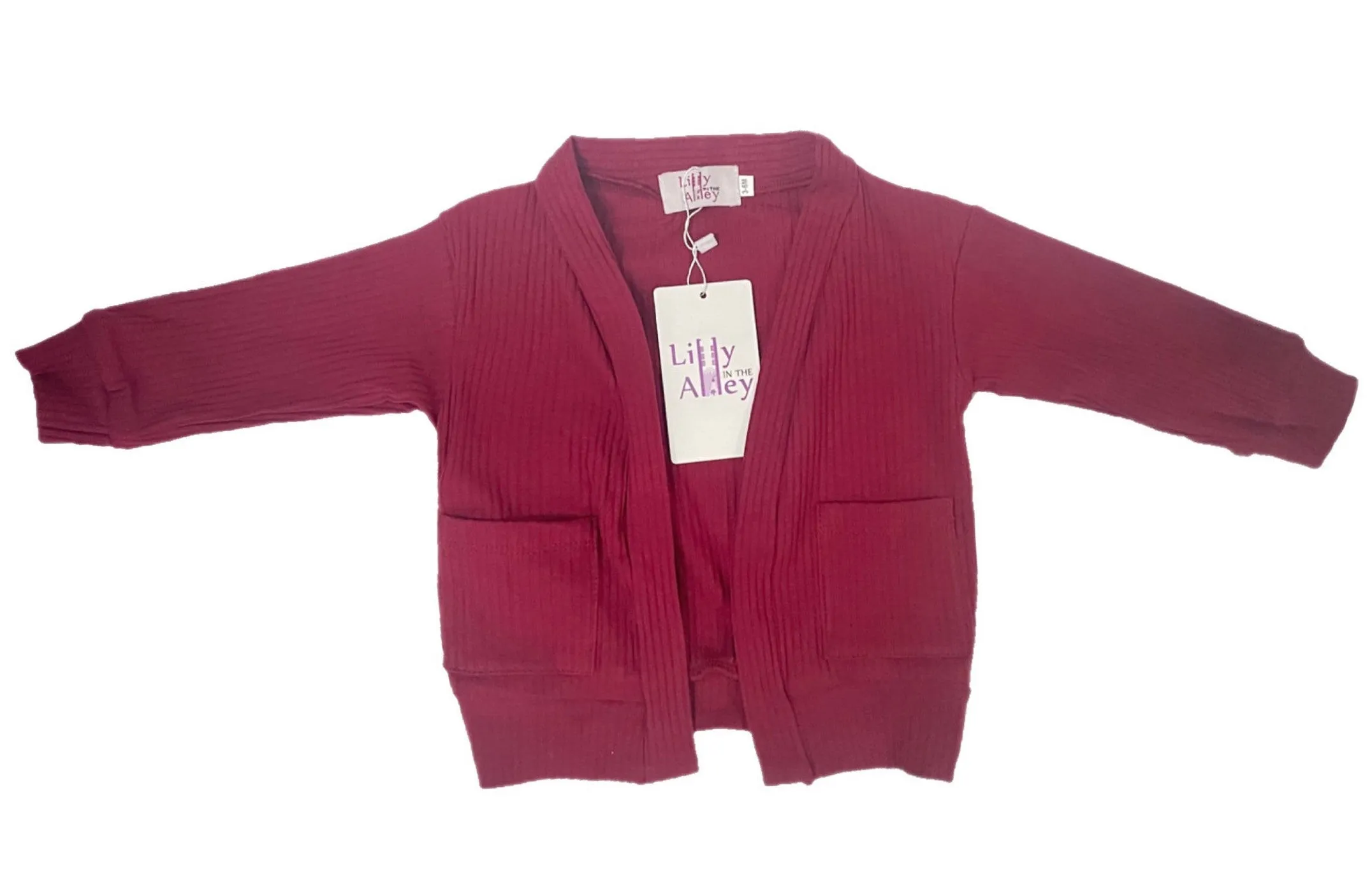 Maroon Cardigan (CARDIGAN ONLY)