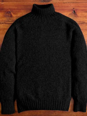 "Sylvester" Wool Turtleneck Sweater in Black