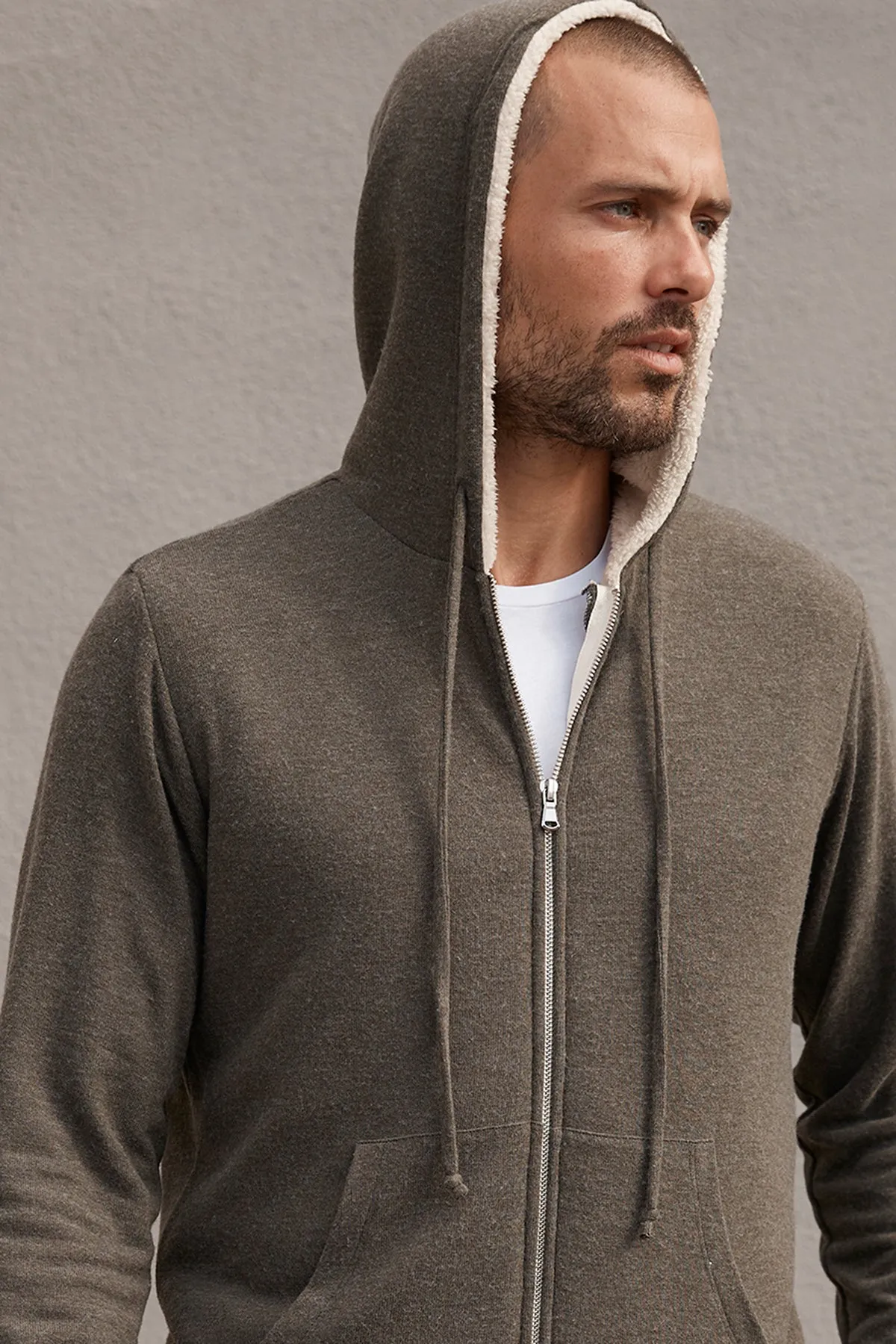 SALVADORE SHERPA LINED HOODIE