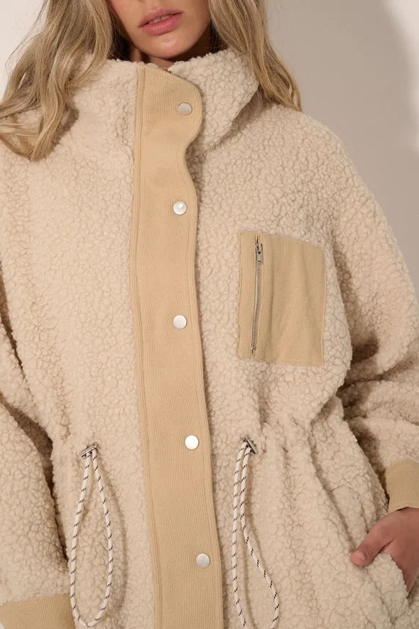 Shearling Contrast Jacket