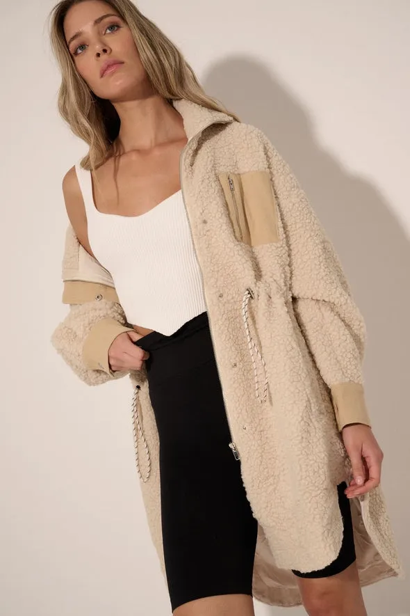 Shearling Contrast Jacket