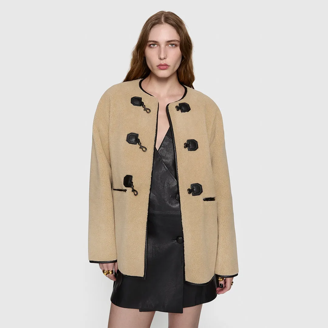 Shearling Toggle Jacket