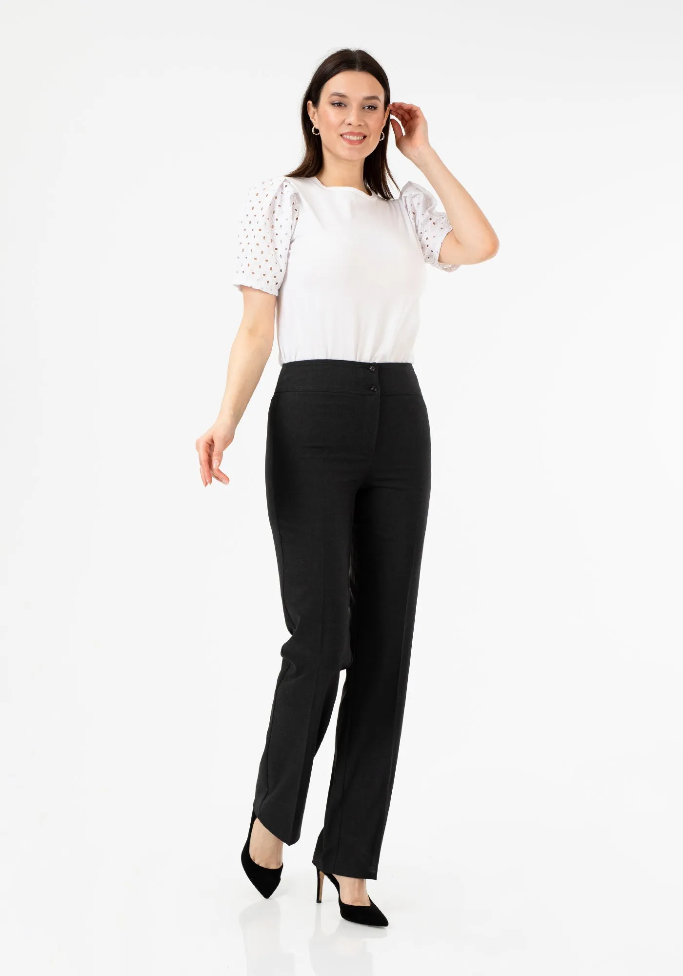 Straight Leg Fit All Day Comfortable Dress Pants