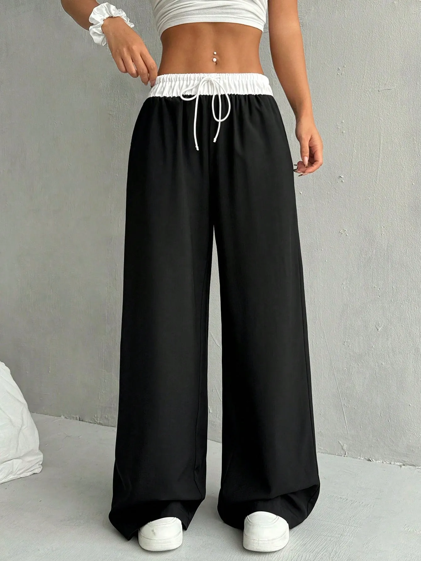 Tailored Wide Leg Boxer Pants