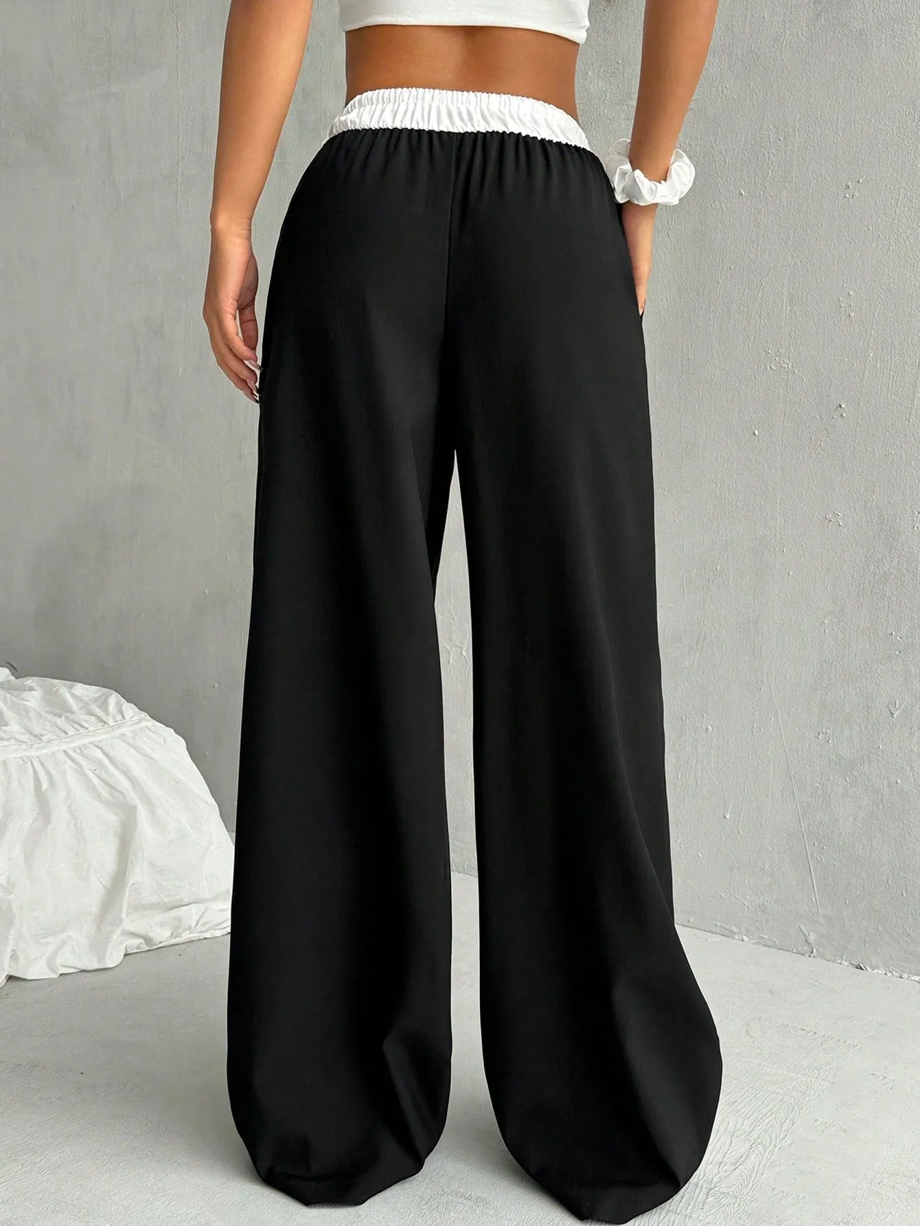 Tailored Wide Leg Boxer Pants