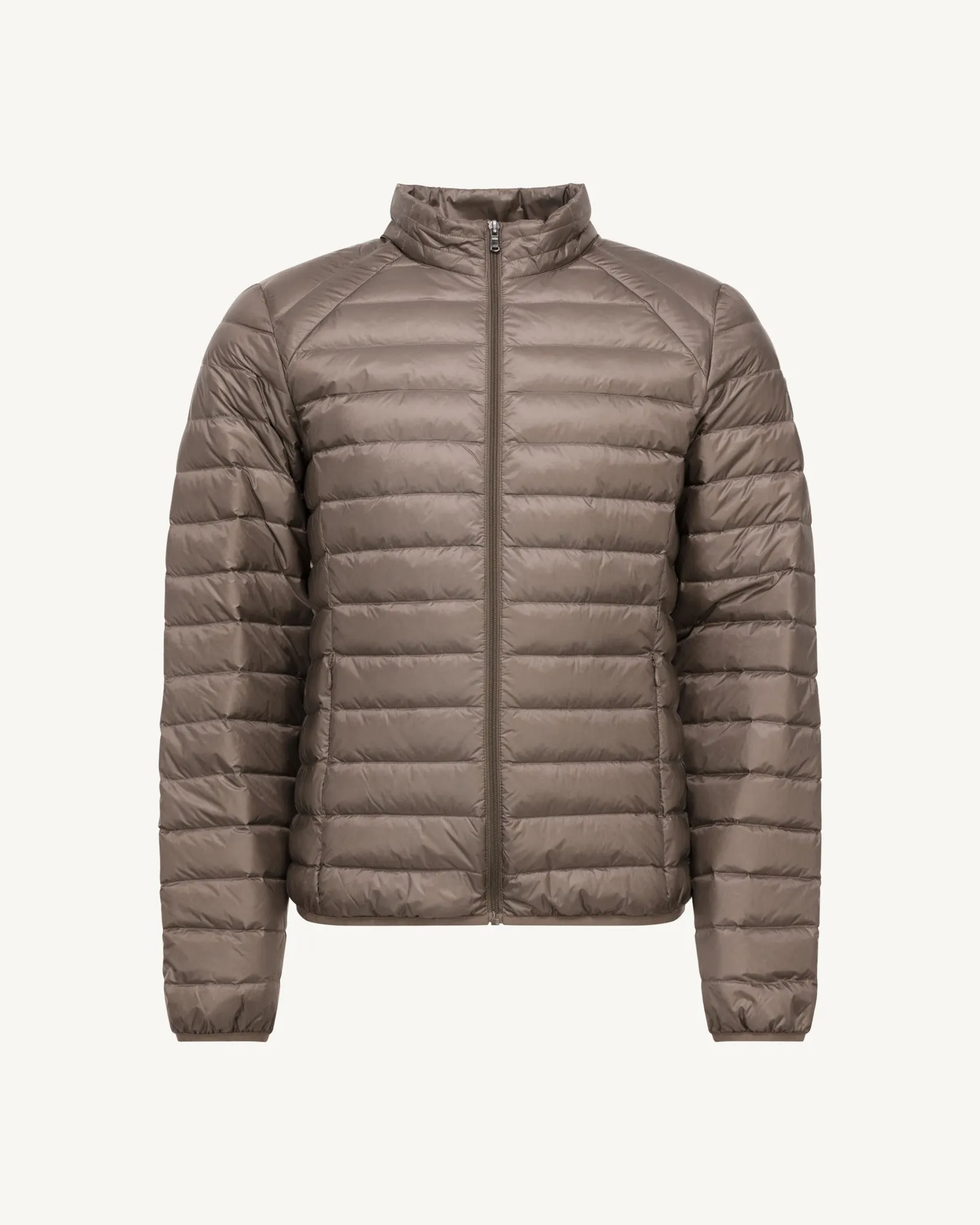 Taupe Lightweight down jacket Mat