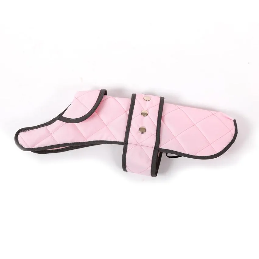 Walksters Dachshund Premium Quilted Coat in Pink